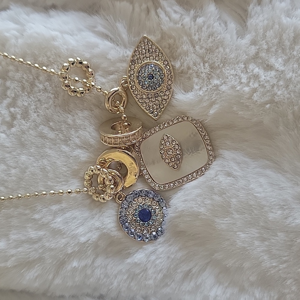BaubleBar | Evil Eye Charm Necklace - Picture 4 of 7
